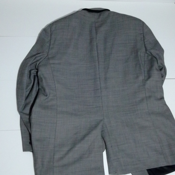 Calvin Klein mens slim fit sport Coat blazer jacket Grey wool 48XL - Picture 8 of 8